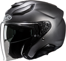 HJC F31 Helmet Solid Semi-Flat Titanium XS with Advanced AFC Shell and Bluetooth Compatibility
