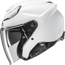 HJC F31 Helmet - Solid White XL with Advanced Features and Bluetooth Compatibility