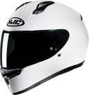 HJC C10 Helmet - Solid White, Small - Advanced Safety and Comfort