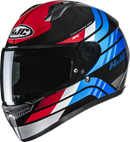 HJC C10 Hiper Motorcycle Helmet - Part Number FP54NUS6D22V for Enhanced Safety and Comfort