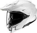 HJC i80 Helmet - Solid White - Large, Adventure Touring Helmet with Removable Peak Visor