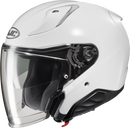 HJC RPHA 31 Solid White Motorcycle Helmet - Model JA19NUS5XWHV with PIM EVO Shell and Integrated Sun Visor
