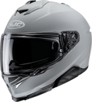 HJC i71 Helmet - Solid N Gray, XL - Lightweight Polycarbonate Shell with Enhanced Ventilation and Sun Visor