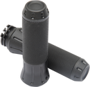 DRAG SPECIALTIES Custom Grips - Shot-Peened - Black 354131