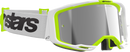 ALPINESTARS GOGGLES Vision 8 Goggle - Wordmark - White/Yellow Fluo - Silver Mirror Lens 5101325-2501