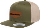 FACTORY EFFEX Kawasaki Heritage Snapback Hat - Moss Green/Khaki 29-86100