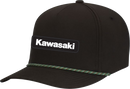 FACTORY EFFEX Kawasaki Explorer Braided Snapback Hat - Black/Green 29-86106