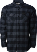 FACTORY EFFEX Yamaha Explorer Flannel Shirt - Charcoal/Black - Large 29-85204