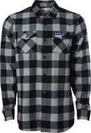 FACTORY EFFEX Suzuki Explorer Flannel Shirt - Gray/Black - Large 29-85404