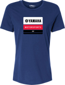 FACTORY EFFEX Women's Yamaha Phase T-Shirt - Navy - Small 29-87240