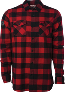 FACTORY EFFEX Honda Explorer Flannel Shirt - Red/Black - Medium 29-85302