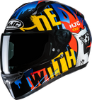 HJC C10 Motorcycle Helmet - FOP MC23 Model with Advanced Ventilation and UV Protection