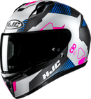 HJC C10 Helmet Aspa MC28SF Small FP54NUS482SV – Lightweight Full-Face Motorcycle Helmet with Advanced Ventilation and UV Protection