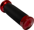 Performance Machine Contour Color Grips for 2024+ Harley-Davidson - Red (Part No. 0063-2105M-R)