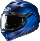 HJC F100 Modular Helmet - Solid Semi-Flat Metallic Blue - XL (Part No. EH06NUS7SMBV)