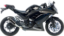 LEOVINCE GP Corsa Slip-On Muffler - Black Edition - Ninja 250/300 3293BU
