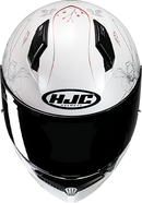 HJC C10 Epik Motorcycle Helmet with Enhanced Ventilation and UV Protection - Part Number FP54NUS3008V