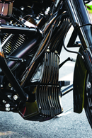 Kuryakyn Oil Cooler Cover for Harley Davidson Touring Models - Black Part