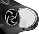 DRAG SPECIALTIES Mirror - Side View w/Blind Spot - Half-Moon - Chrome 77303