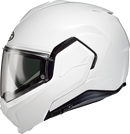 HJC i100 Modular Helmet - Solid White, Medium – Lightweight with Advanced Ventilation and Bluetooth Compatibility