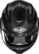 HJC F100 Carbon Modular Helmet - Solid, 2XL - Lightweight with Advanced Ventilation and UV Protection