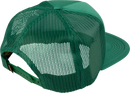 FMF Gass Hat - Green HO25T196907GR, 5-Panel Trucker Cap with Embroidered Logo and Text