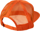 FMF Gass Hat - Orange HO25T196907OR with 5-Panel Trucker Design and Embroidered Logo