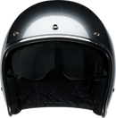 Z1R Grimlock Helmet - Solid Silver Large - Durable ABS Shell with Impact Protection and Sun Visor
