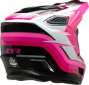 Z1R Dirt Maxx Helmet Vortex Pink/White Small - Injection Molded Polycarbonate Shell with Removable Moisture-Wicking Liner