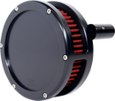 Feuling Parts Slim BA Air Cleaner Kit for '93-'99 EVO Big Twin - Black with Red Filter - Part 5463-S