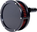 Feuling Parts Slim BA Air Cleaner Kit for Harley Twin Cam 5443-S with Black Finish and Red Filter
