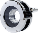 Feuling Parts Slim BA Air Cleaner Kit for Harley-Davidson Twin Cam 2008-2017 - Chrome with Black Filter, Part 5558-S