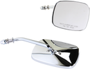 DRAG SPECIALTIES Mirrors - OEM - Side View - Rectangle - Chrome - Short - Pair 60-0012/13X
