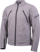 ICON Merc3™ Jacket Gray XL - Durable Softshell Motorcycle Jacket with Impact Protectors and Ventilation
