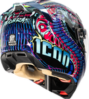 ICON Threshold™ Modular Helmet Synthwave Lazer Cobra Blue XS - Part 0100-2728