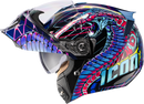 ICON Threshold™ Modular Helmet Synthwave Lazer Cobra Blue Small – Part 0100-2729