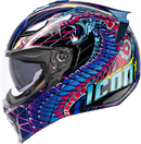 ICON Threshold™ Modular Helmet Synthwave Lazer Cobra - Blue Large 0100-2731