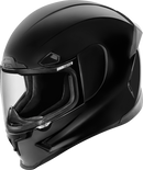 ICON Airframe Pro™ Helmet - Solid Gloss Black, Small | Lightweight Fiberglass Shell with Advanced Ventilation and Shield System