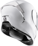 ICON Airframe Pro™ Helmet - Solid Gloss White XS - Lightweight Fiberglass Shell with Fog-Free Shield and Ventilation System
