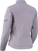 ICON Women's Merc3™ Jacket - Gray, Size XL, Durable Softshell with Impact Protectors