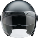 Z1R Scuzzi 3/4 Open-Face Helmet with Full-Coverage Shield - Flat Black, 2XL (Part No. 0104-3610)