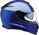Z1R Solaris 2.0 Modular Helmet - Solid Blue, 2XL - Polycarbonate Shell with Drop-Down Sun Visor