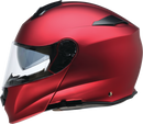 Z1R Solaris 2.0 Modular Helmet - Satin Red, XS - Adjustable Ventilation & Built-in Communication Pockets