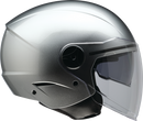 Z1R Scuzzi 3/4 Open-Face Helmet with Full-Coverage Shield - Silver, 2XL - Part Number 0104-3616