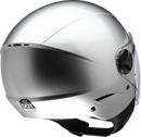 Z1R Scuzzi 3/4 Open-Face Helmet with Full-Coverage Shield - Silver, 2XL - Part Number 0104-3616