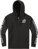 ICON Clasicon™ Zip Hoodie 3XL in Black - Part Number 3050-7464