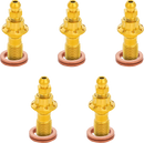ARLEN NESS Banjo Bolt 5-Pack - 10mm - Gold 300-868
