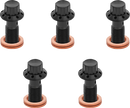 ARLEN NESS Banjo Bolt 5-Pack - 3/8"-24 - Black 300-855