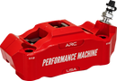 PERFORMANCE MACHINE (PM) Radial Mount Front Right Caliper 0052-2426-RC in Red