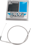 DRAG SPECIALTIES Stainless Braided Throttle Cable - 39-1/2" 5333000B